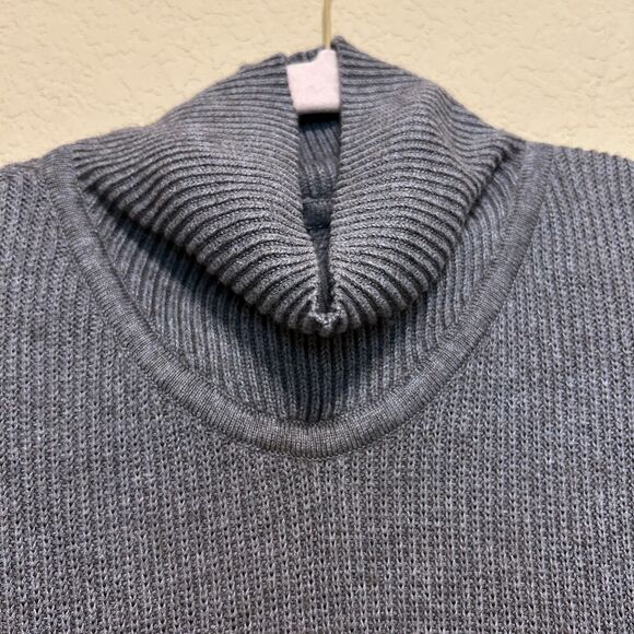 Lululemon Cozy Calling Turtleneck Sweater Womens Medium Gray Pima Cotton Yak - Picture 4 of 7